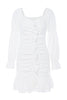 Load image into Gallery viewer, Bodycon Off The Shoulder Long Sleeves Little White Dress With Ruffles