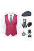 Load image into Gallery viewer, Black Men&#39;s Vest with Accessories Set