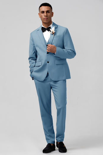 Coral 3 Pieces Notched Lapel Men's Wedding Party Suits