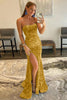 Load image into Gallery viewer, Mermaid Royal Blue Sequin Prom Dress