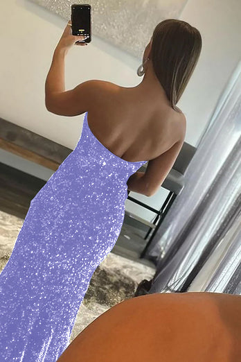 Mermaid Black Sequin Prom Dress