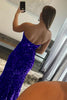 Load image into Gallery viewer, Mermaid Royal Blue Sequin Prom Dress