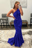 Load image into Gallery viewer, Sparkly Hot Pink Mermaid Sequins Long Prom Dress