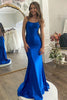 Load image into Gallery viewer, Royal Blue Mermaid Simple Long Prom Dress