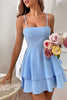 Load image into Gallery viewer, Simple Spaghetti Straps Keyhole Back Graduation Dress