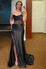 Load image into Gallery viewer, Simple Fuchsia Mermaid Strapless Corset Long Prom Dress with Slit