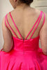 Load image into Gallery viewer, A-Line Sleeveless Hot Pink Prom Dress with Slit