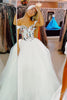 Load image into Gallery viewer, Sparkly White Corset Tulle Long Prom Dress