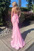 Load image into Gallery viewer, Blushing Pink Halter Neck Convertible Mermaid Long Prom Dress