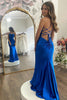 Load image into Gallery viewer, Royal Blue Mermaid Simple Long Prom Dress