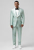 Load image into Gallery viewer, Champagne Shawl Lapel One Button Jacquard Men&#39;s Prom Suits