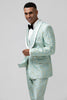 Load image into Gallery viewer, Champagne Shawl Lapel One Button Jacquard Men&#39;s Prom Suits