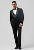 Load image into Gallery viewer, Sparkly Black Shawl Lapel 3 Pieces Single-Breasted Men&#39;s Prom Suits