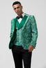 Load image into Gallery viewer, Green Peak Lapel 3 Piece Men&#39;s Wedding Party Suits