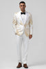 Load image into Gallery viewer, Champagne Peak Lapel Sequins Men&#39;s Prom Suits