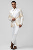 Load image into Gallery viewer, Champagne Peak Lapel Sequins Men&#39;s Prom Suits