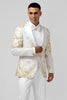 Load image into Gallery viewer, Champagne Peak Lapel Sequins Men&#39;s Prom Suits