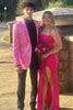 Load image into Gallery viewer, Shawl Lapel Pink Jacquard Men&#39;s Prom Suits