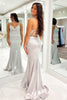 Load image into Gallery viewer, Mermaid Lace-Up Back Light Grey Corset Prom Dress