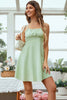 Load image into Gallery viewer, White Spaghetti Straps Mini Graduation Dress