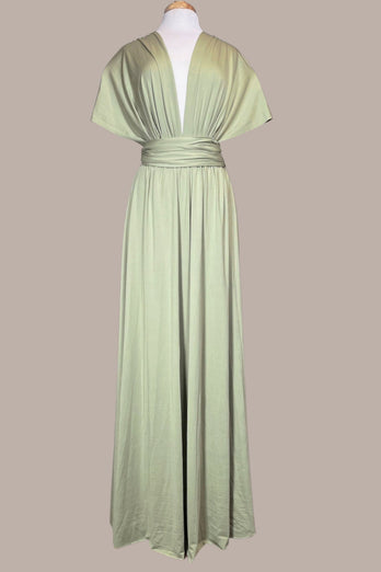 Matcha Convertible Wear Long Bridesmaid Dress