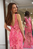 Load image into Gallery viewer, Fuchsia Sequins Mermaid Prom Dress