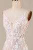 Load image into Gallery viewer, Mermaid Spaghetti Straps Ivory Bridal Dress with Appliques