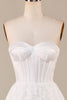 Load image into Gallery viewer, A-Line Sweetheart Lace Corset Wedding Dress