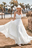 Load image into Gallery viewer, A-Line Simple Sleeveless Long Wedding Dress