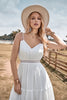 Load image into Gallery viewer, A-Line Simple Sleeveless Long Wedding Dress