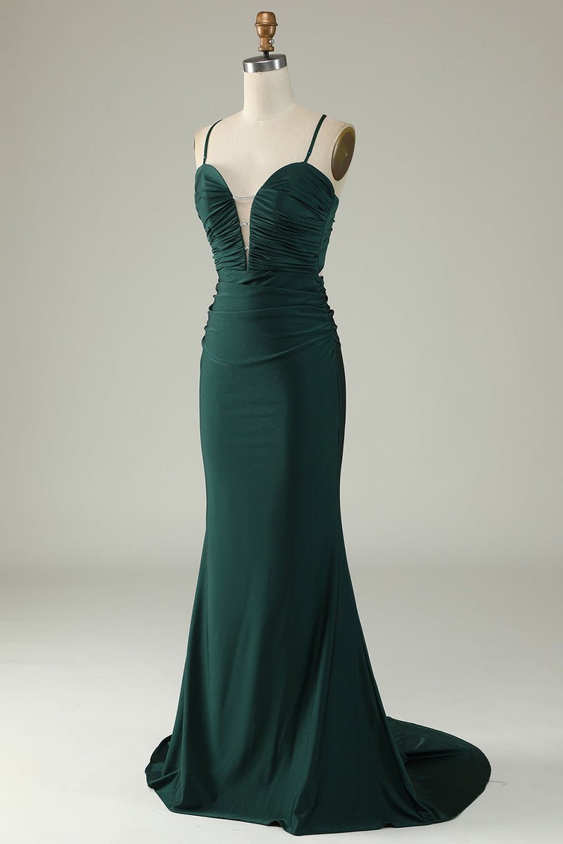 Queendancer Women Dark Green Short Prom Dress with Beading Halter Backless  Party Dress – queendanceruk