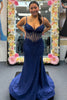 Load image into Gallery viewer, Mermaid Black Corset Prom Dress with Beading