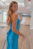 Load image into Gallery viewer, Mermaid Beaded Royal Blue Corset Prom Dress