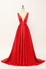 Load image into Gallery viewer, Blush Satin Long Prom Dress