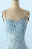 Load image into Gallery viewer, Mermaid Blue Long Prom Dress Backless Evening Dress