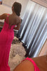 Load image into Gallery viewer, Fuchsia Stars Sequins Prom Dress