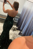 Load image into Gallery viewer, Golden Sweetheart Neck Sequined Mermaid Prom Dress With Sweep Train