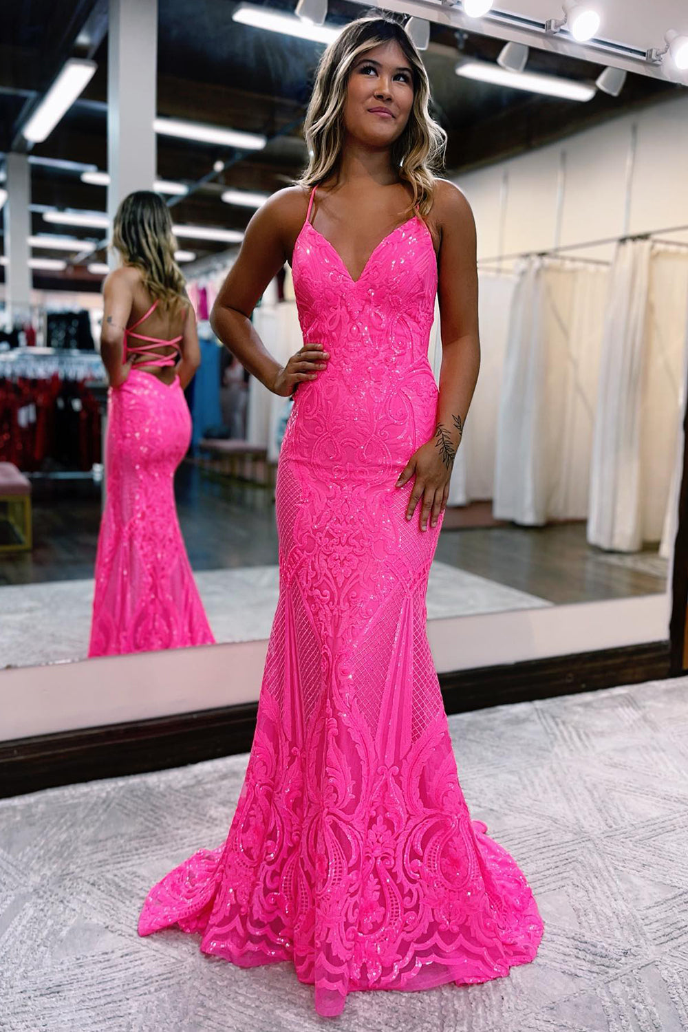 Pink sequin bridesmaid dresses hot sale uk