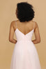 Load image into Gallery viewer, Pink A Line Spaghetti Straps Floor Length Tulle Bridesmaid Dress