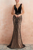 Load image into Gallery viewer, Sparkly Mermaid Sequins Black Long Prom Dress