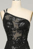 Load image into Gallery viewer, Sheath One Shoulder Lace Prom Dress