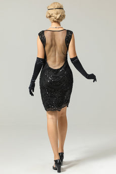 1920s Sequined Flapper Dress