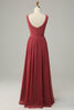 Load image into Gallery viewer, V Neck Open Back Desert Rose Bridesmaid Dress