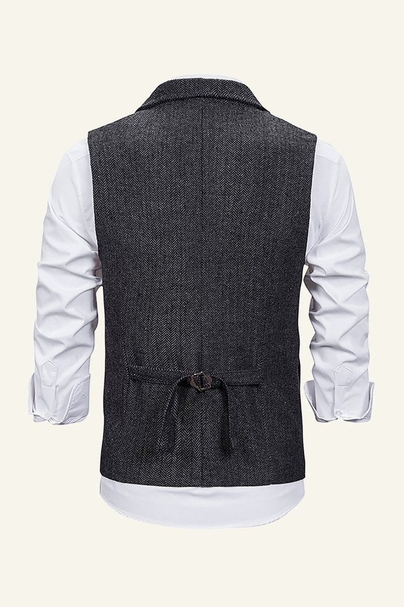 Load image into Gallery viewer, Peak Lapel Single Breasted Men&#39;s Suit Vest