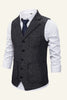 Load image into Gallery viewer, Peak Lapel Single Breasted Men&#39;s Suit Vest