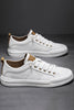 Load image into Gallery viewer, White Slip-on Lace Up Light Weight Men&#39;s Shoes