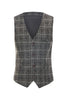 Load image into Gallery viewer, Men&#39;s Grey Plaid 3-Piece Notched Lapel Wedding Suits