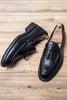 Load image into Gallery viewer, Black Slip-On Fringe Men&#39;s Shoes