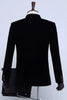 Load image into Gallery viewer, Black Two-Pieces Velvet Men&#39;s Tuxedo for Party