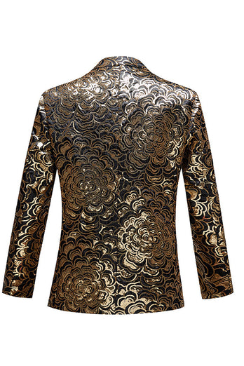 Golden Sequins Men's Blazer